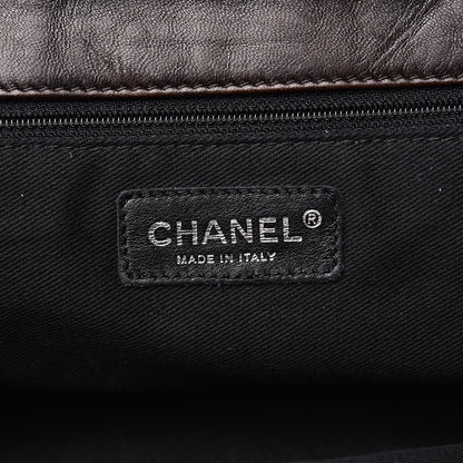 Chanel Lambskin Lax Accordion Flap Marron Fonce 5 of 14