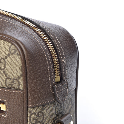 Gucci GG Supreme Monogram Web Small Ophidia Shoulder Bag Brown 8 of 11