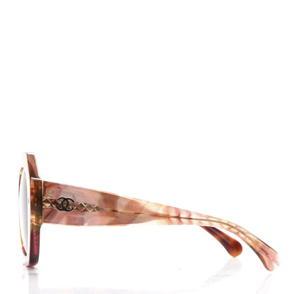 Chanel Acetate Round Sunglasses 71348A Pink Dark Tortoise 3 of 8