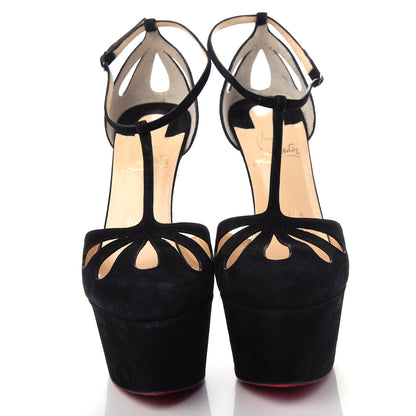 Christian Louboutin Suede Amyada 160 Platform Sandal 37.5 Black 5 of 10