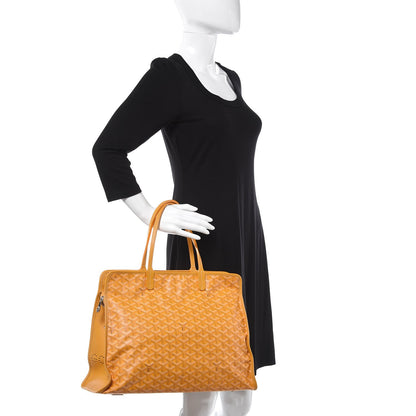 Goyard Goyardine Sac Hardy Pet Carrier PM Yellow 2 of 12