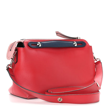 Fendi Vitello Dolce 4 Color Medium By The Way Boston Bag Caipiroska Blue Multicolor 3 of 9