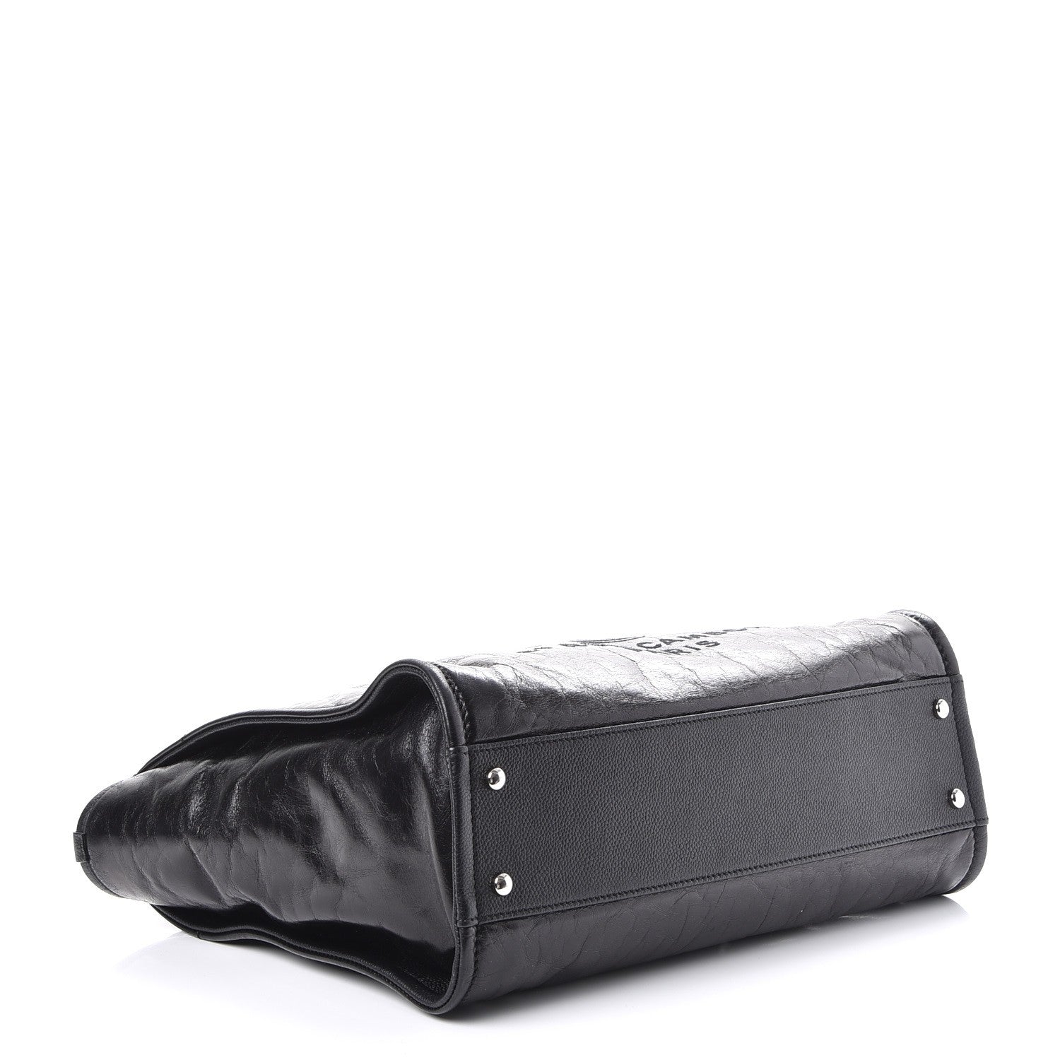Chanel Glazed Calfskin Small Deauville Tote Black 4 of 7