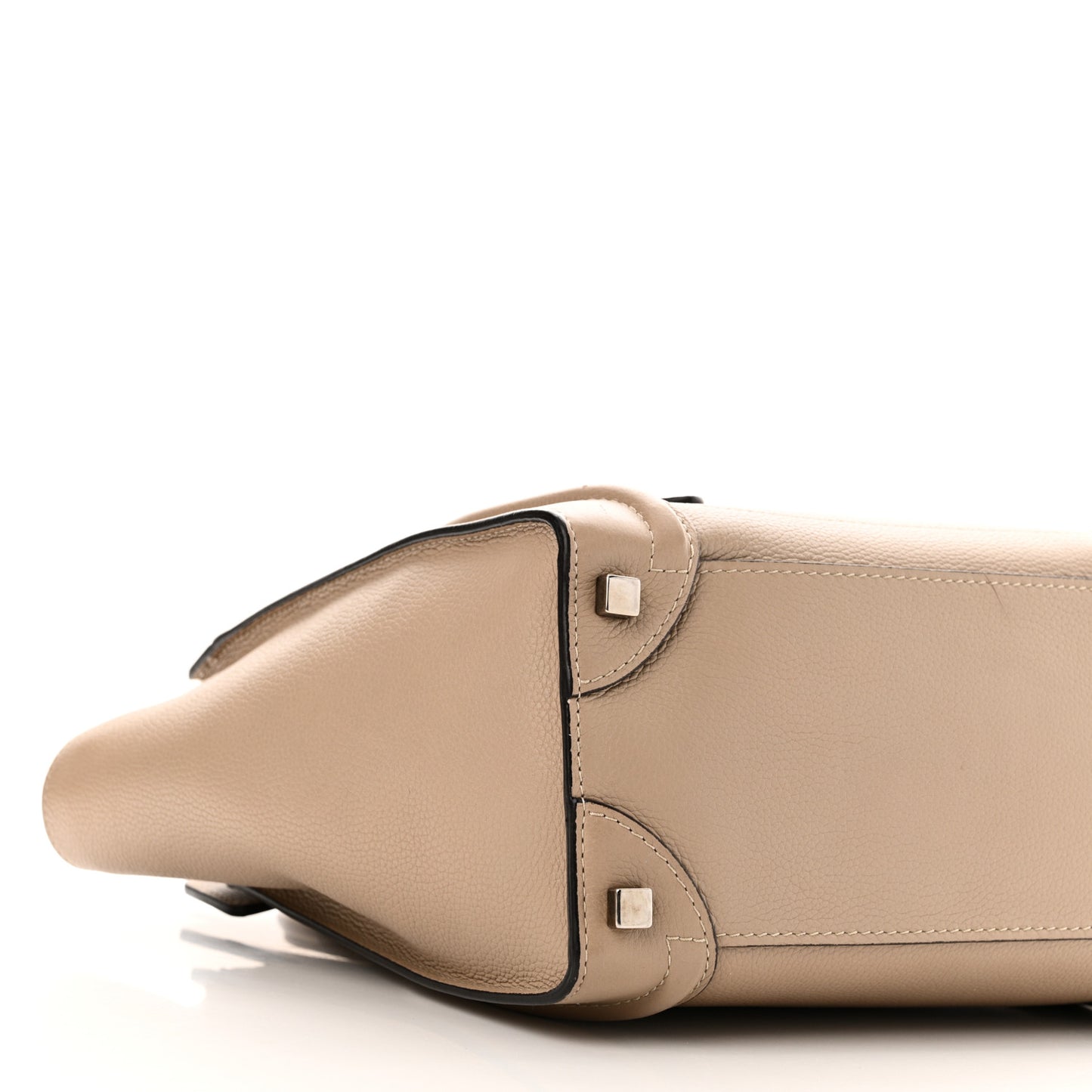 Drummed Calfskin Micro Luggage Dune