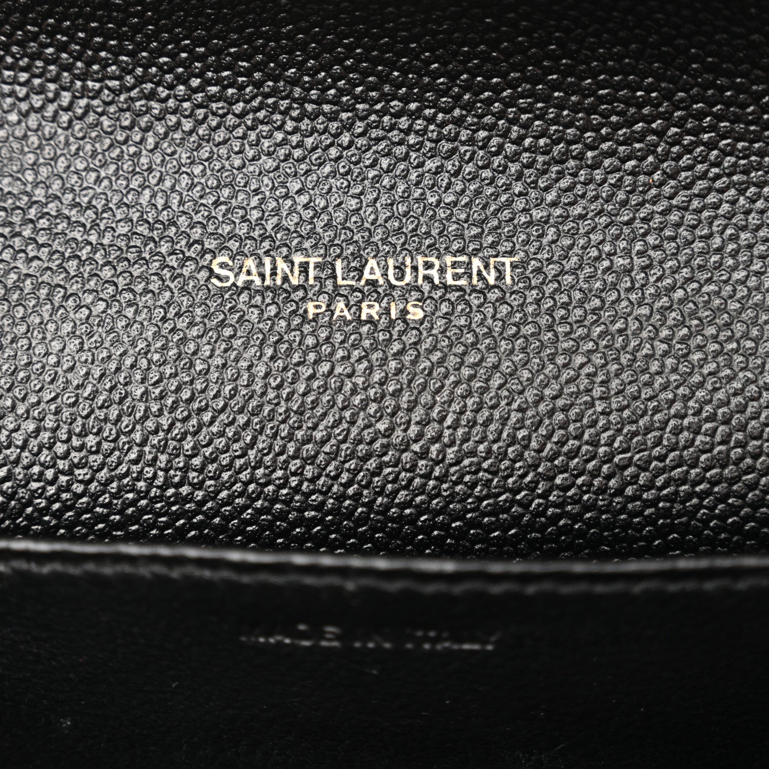 Saint Laurent Grain de Poudre Uptown Chain Wallet Black 6 of 10