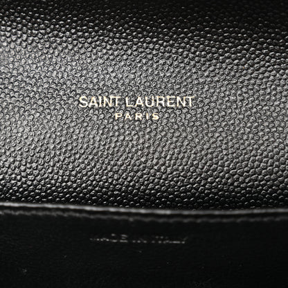 Saint Laurent Grain de Poudre Uptown Chain Wallet Black 6 of 10