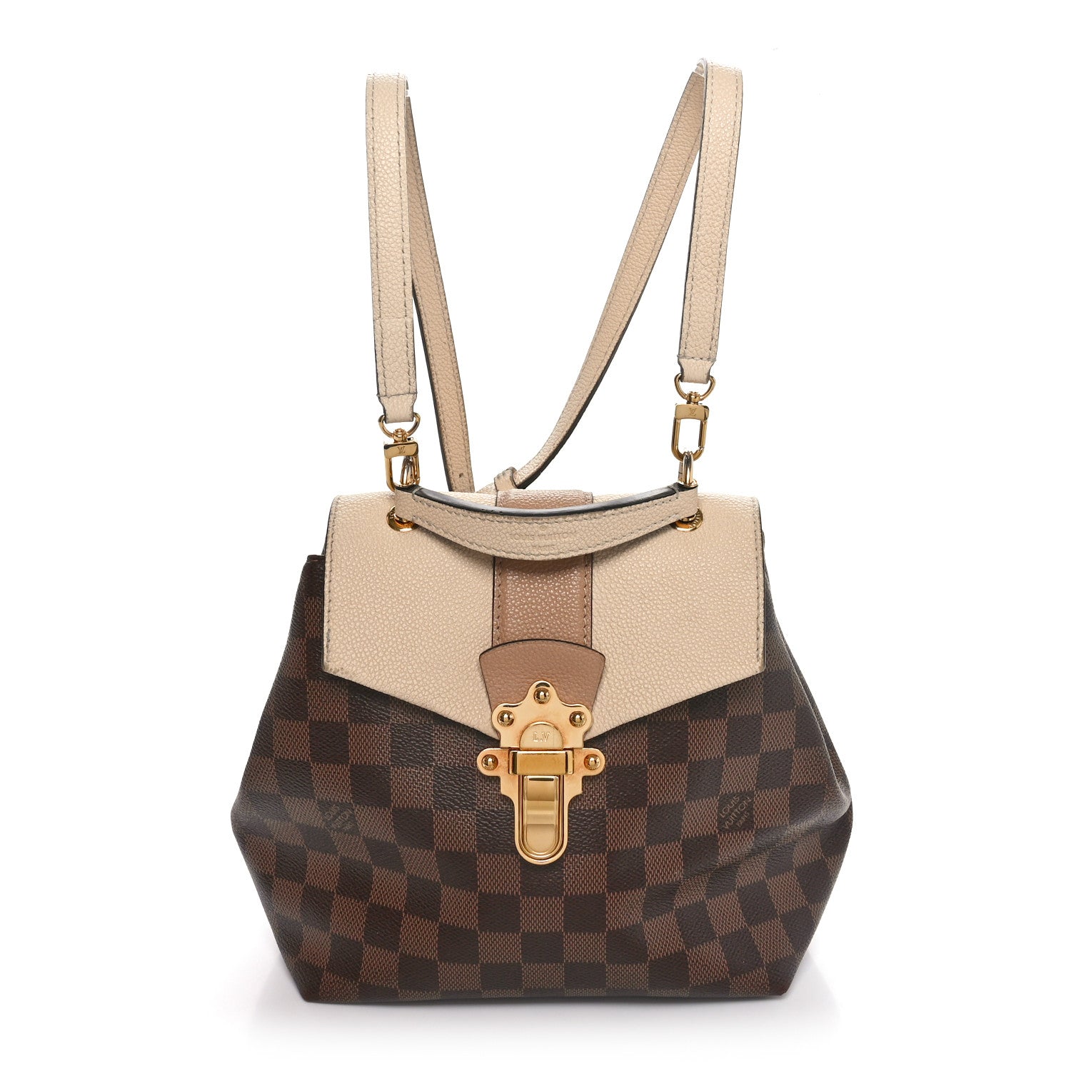 Louis Vuitton Damier Ebene Clapton Backpack Creme 1 of 9