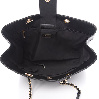 Chanel Caviar Quilted Large Shopping Tote Black 4 of 9