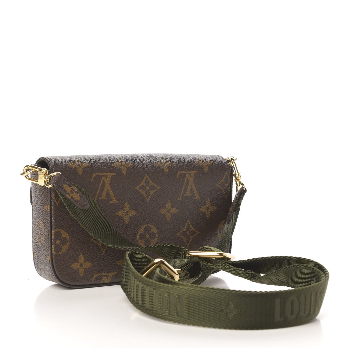 Monogram Felicie Strap & Go Kaki