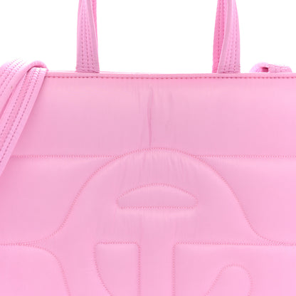 Telfar Nylon Medium Puff Shopping Bag Bubblegum 7 of 10