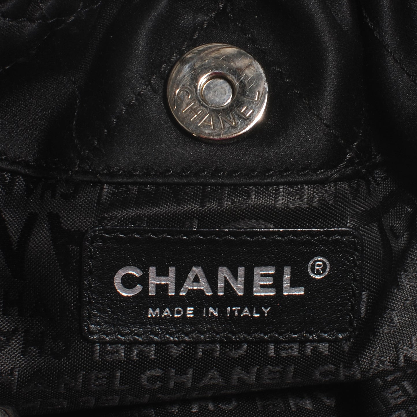 Satin Croissant Bag Black