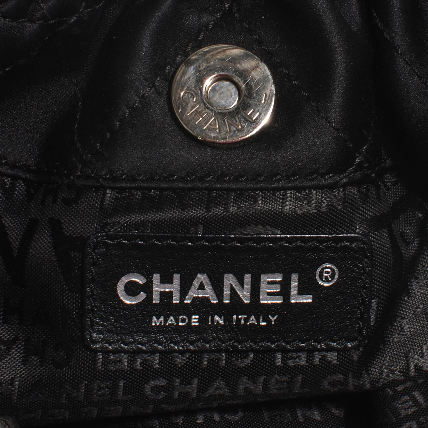Chanel Satin Croissant Bag Black 6 of 7