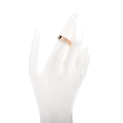 Hermes 18K Rose Gold Diamond PM H D'Ancre Ring 53 6.5 2 of 4