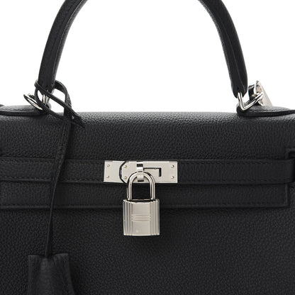 Hermes Togo Kelly Retourne 25 Black 10 of 11