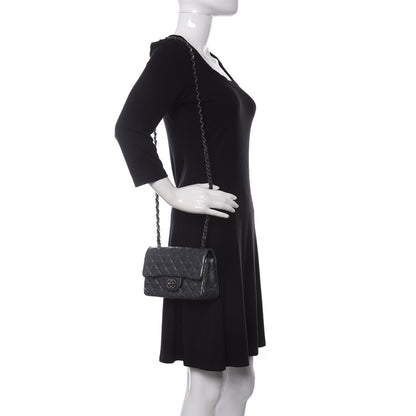 Chanel Pearly Caviar Quilted Mini Rectangular Flap Grey 2 of 10