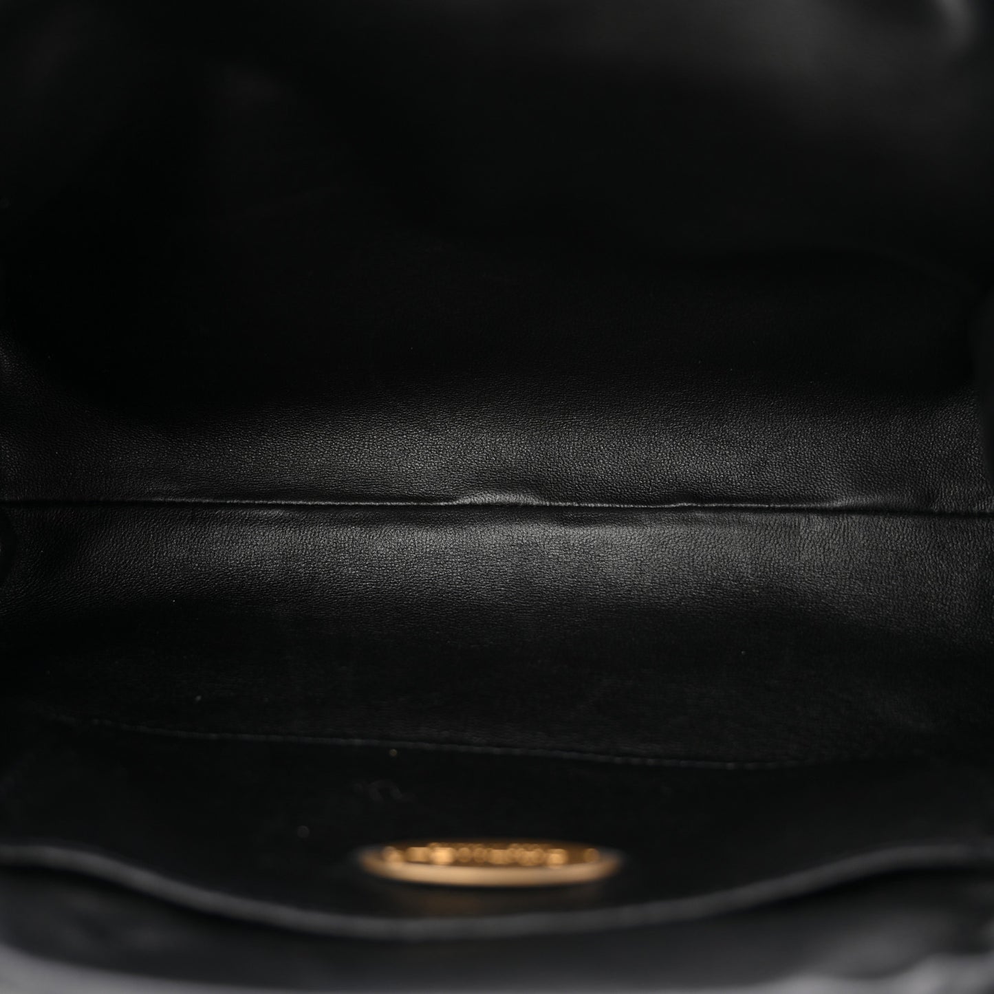 Velvet Enamel CC Kiss Lock Clutch Black