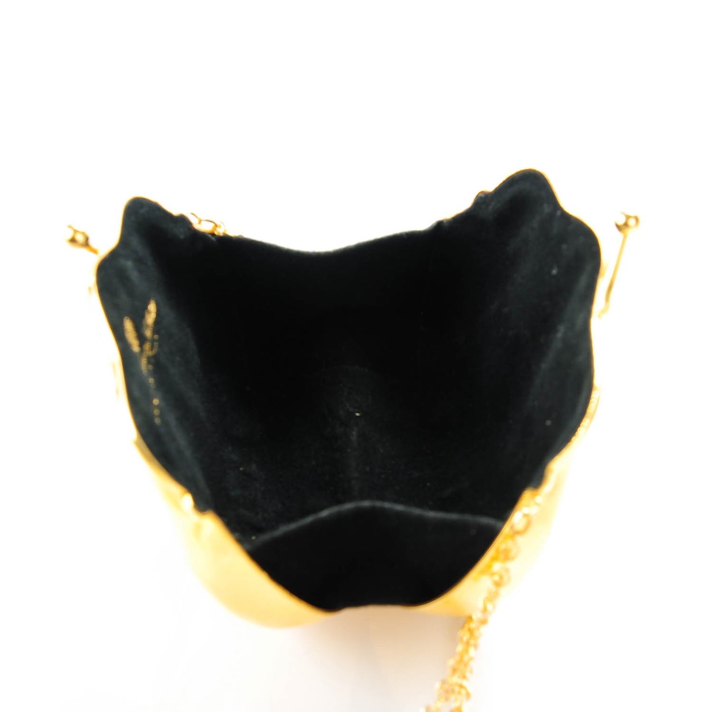 Metal GG Monogram Kisslock Minaudiere Gold