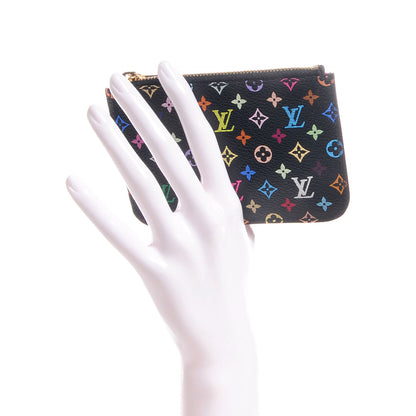Louis Vuitton Monogram Multicolor Key Pouch Black Grenade 2 of 8