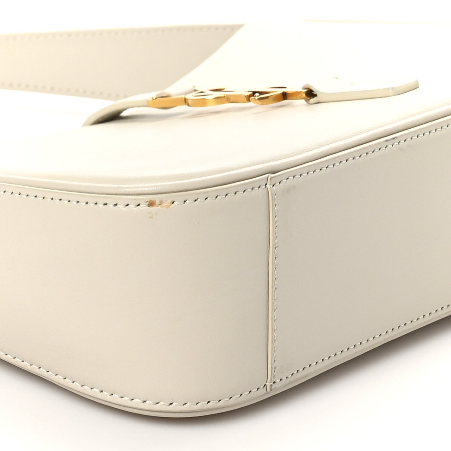 Saint Laurent Smooth Calfskin Le 5 A 7 Hobo Crema Soft 9 of 11