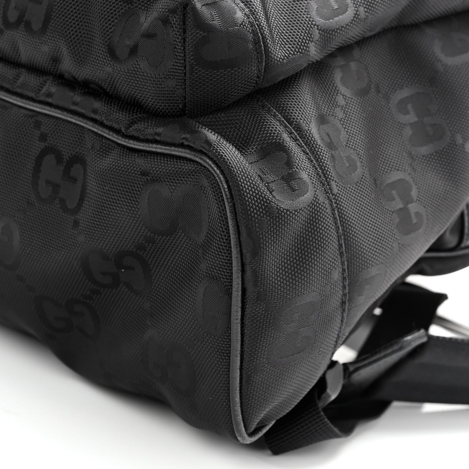 Gucci Econyl Nylon Monogram Off The Grid Backpack Black 9 of 10