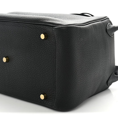 Hermes Taurillon Clemence Lindy 30 Black 10 of 10