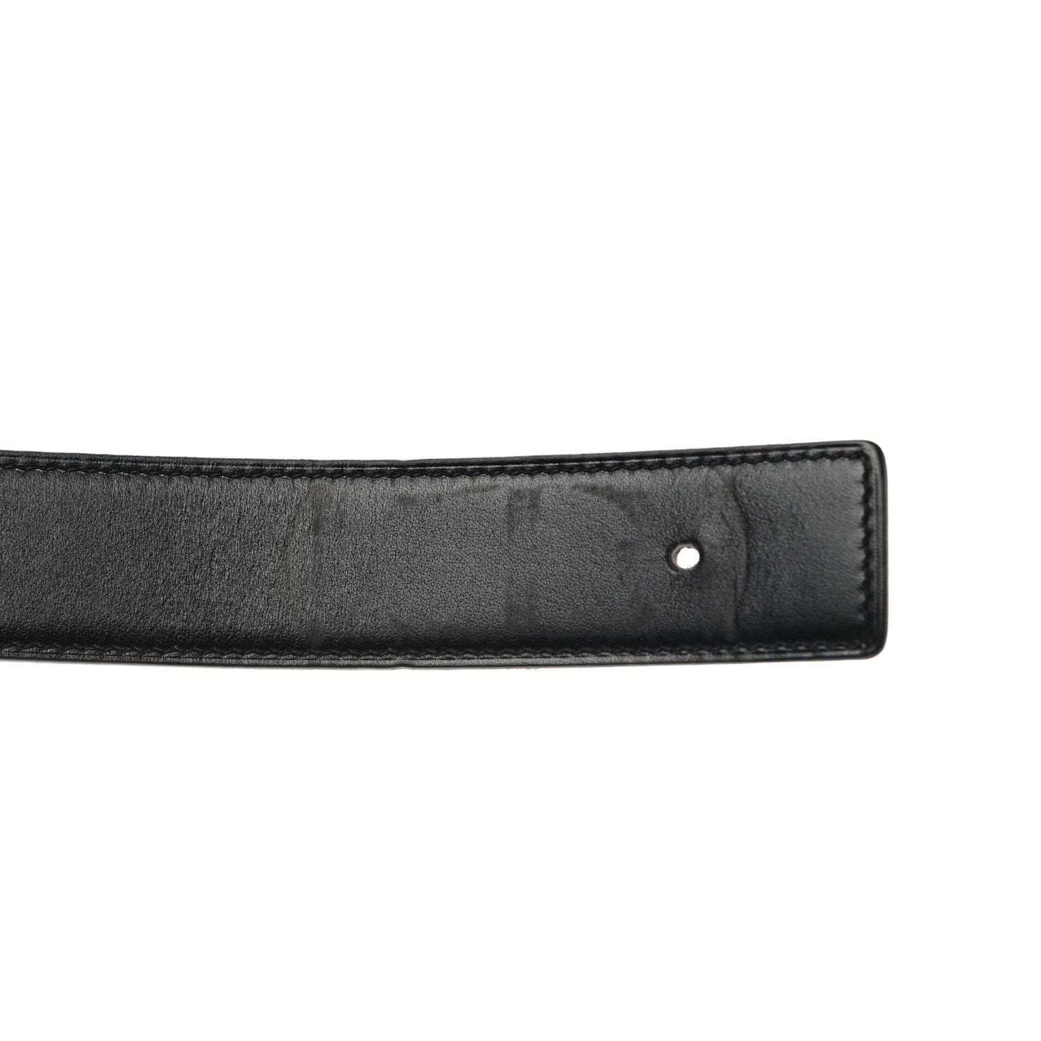 Hermes Box Togo 32mm Belt Strap 95 Black Etoupe 9 of 11