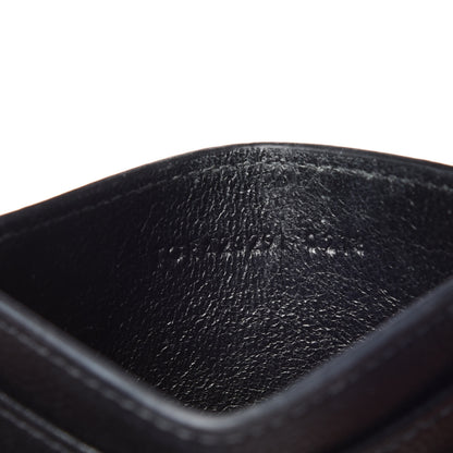 Saint Laurent Grain De Poudre Matelasse Chevron Monogram Credit Card Case Black 7 of 16