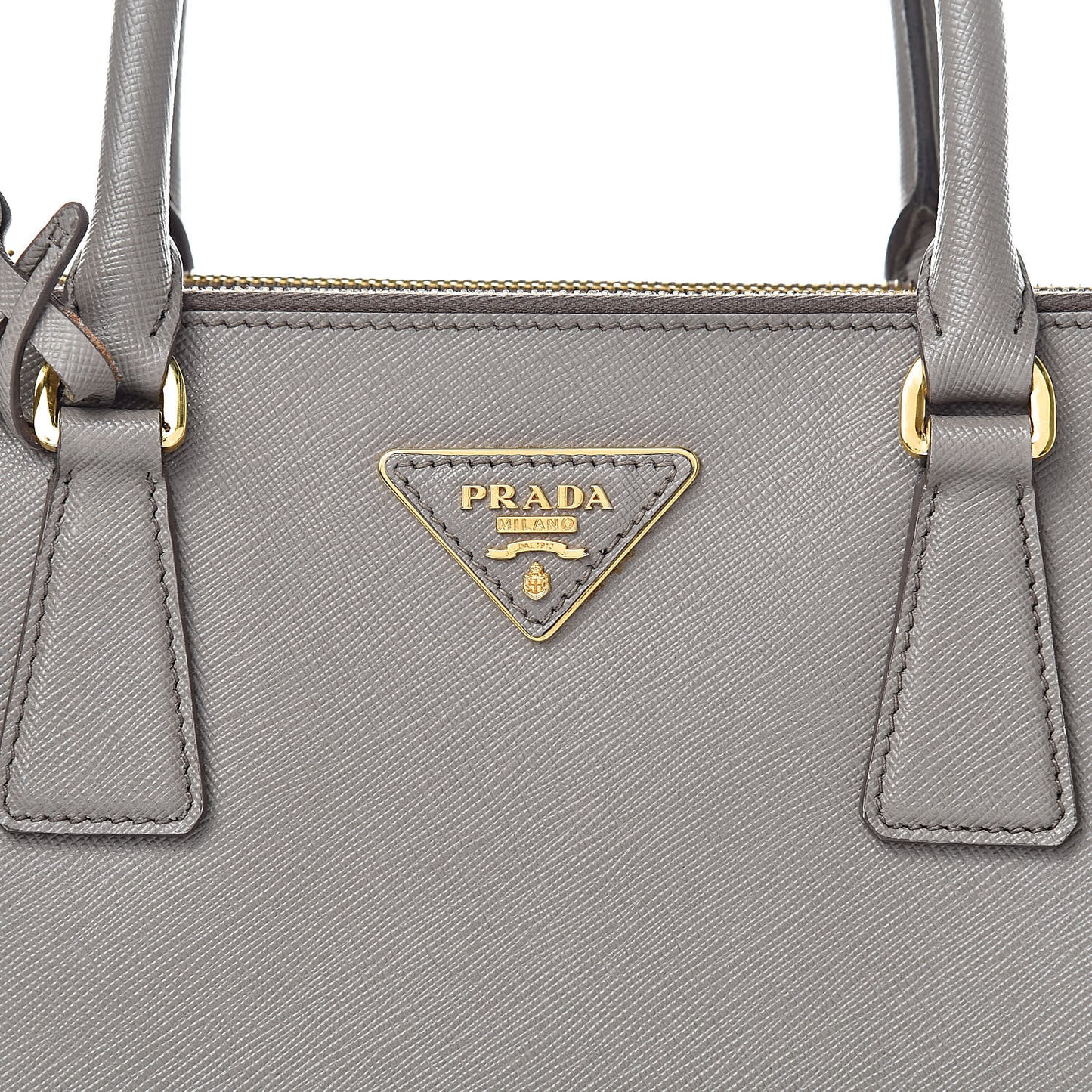 Saffiano Small Galleria Double Zip Tote Argilla