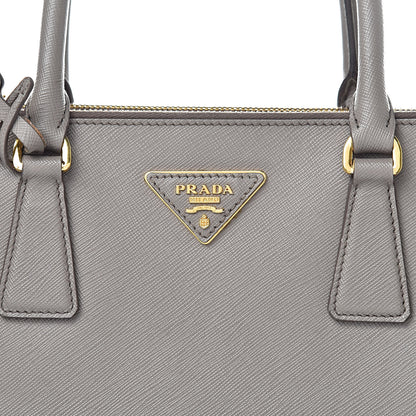 Prada Saffiano Small Galleria Double Zip Tote Argilla 22 of 22