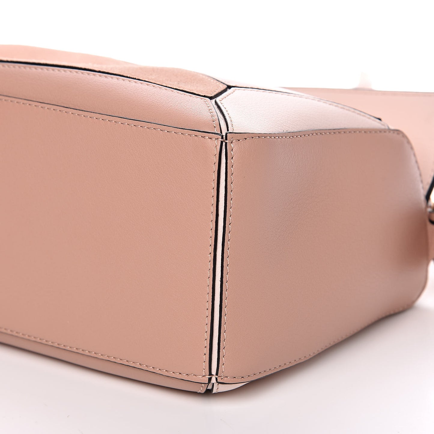 Calfskin Suede Small Puzzle Bag Blush