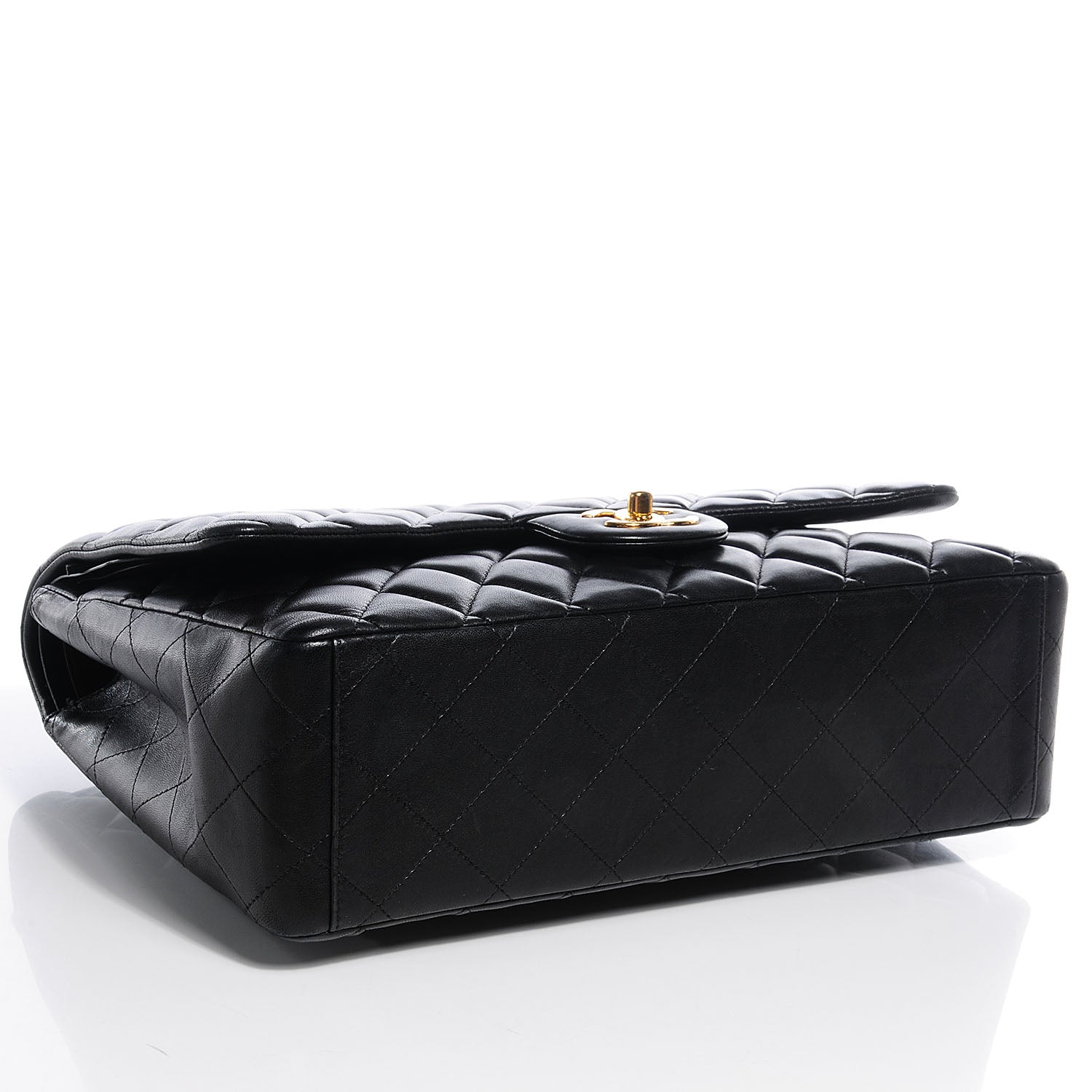 Chanel Lambskin Quilted Maxi Double Flap Black 4 of 8