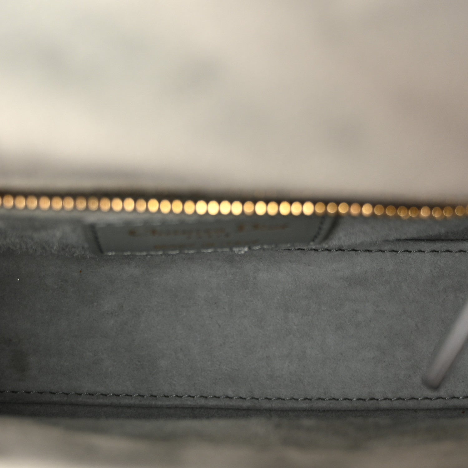 Christian Dior Velvet Mini Lady Dior Gray 5 of 10