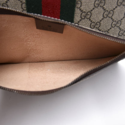 Gucci GG Supreme Monogram Web Large Ophidia Tote Brown 11 of 12