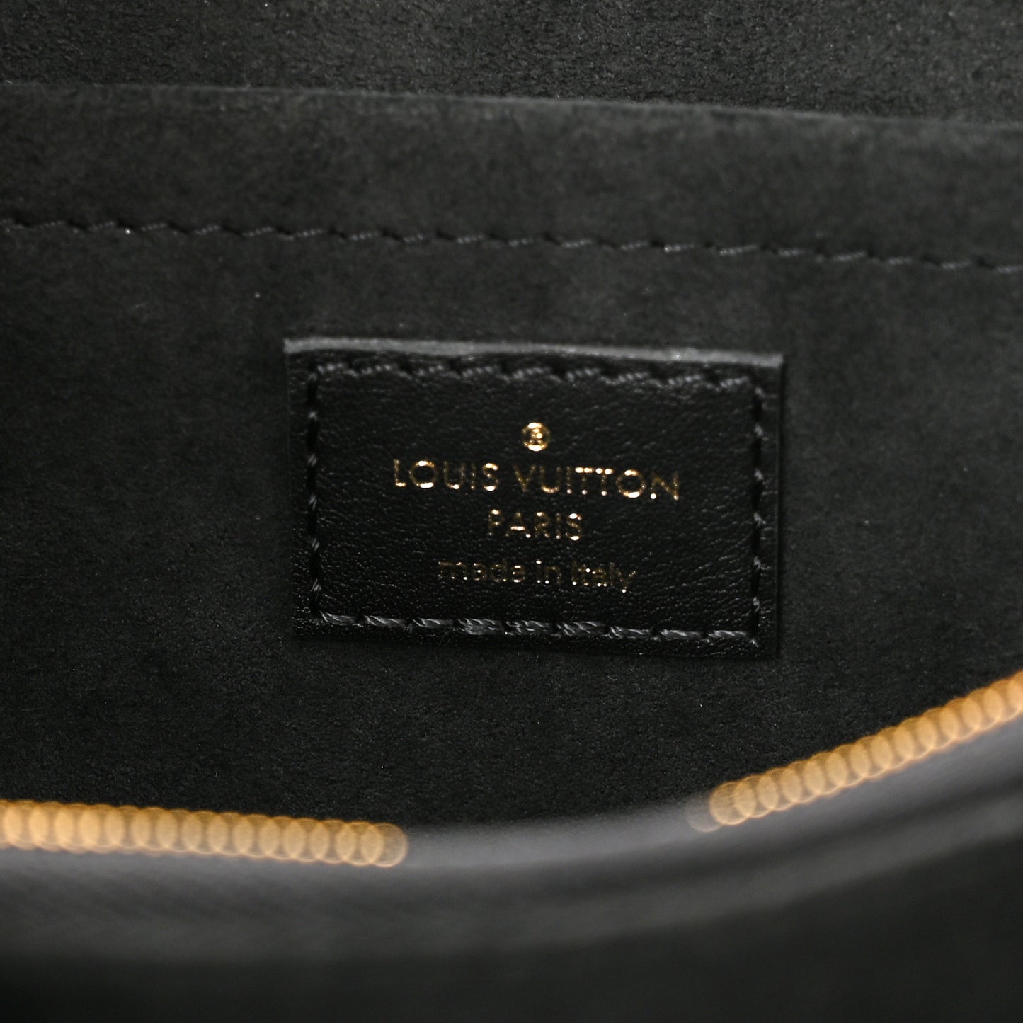 Calfskin LV New Wave Chain Bag Black