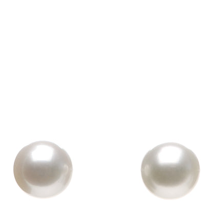 Tiffany Sterling Silver Freshwater Pearl 7mm Ziegfeld Earrings 1 of 3