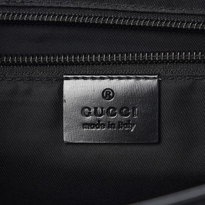 Gucci Coated Canvas Interlocking G Large Flap Messenger Bag Black 6 of 11