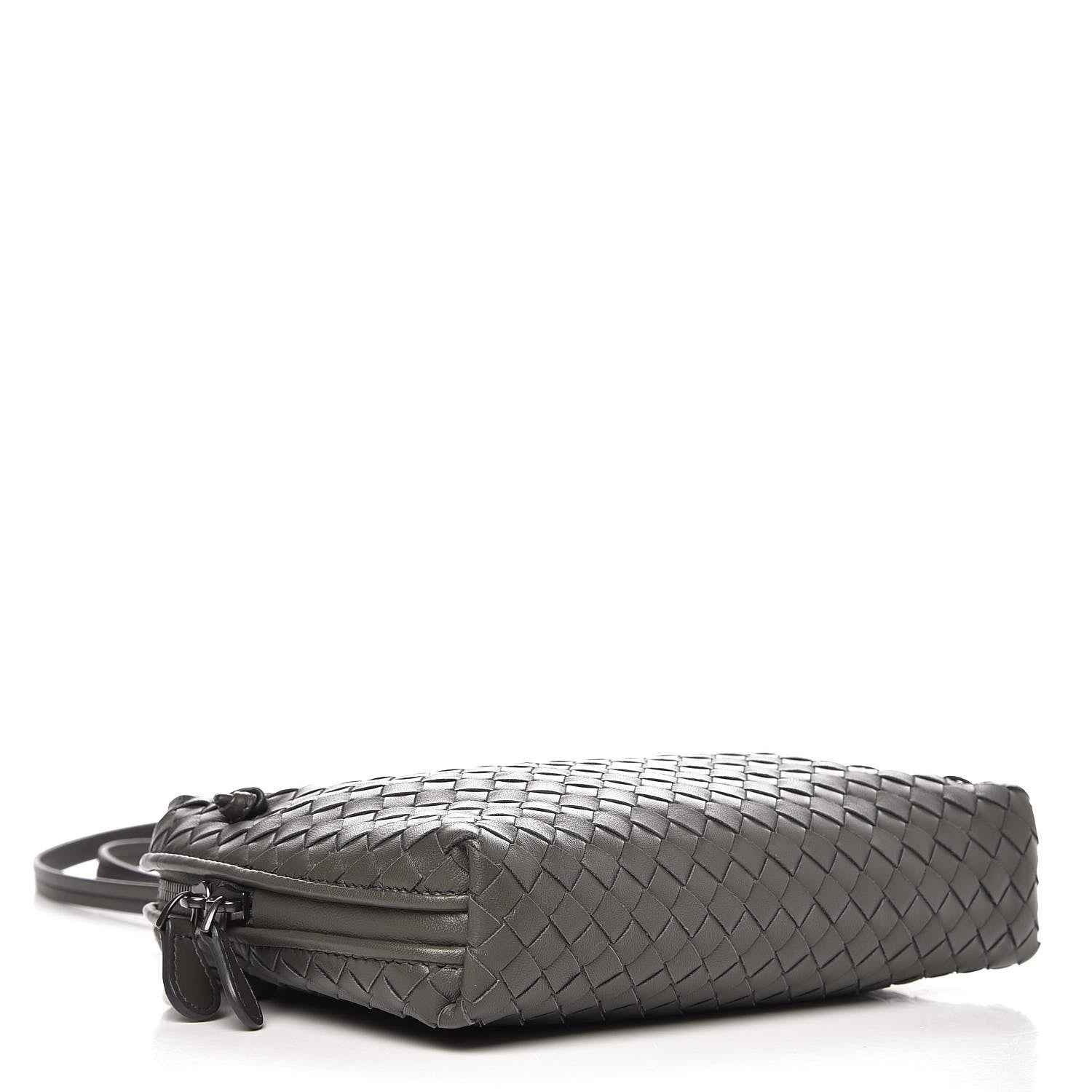 Bottega Veneta Nappa Intrecciato Pillow Crossbody Messenger Light Grey 5 of 9