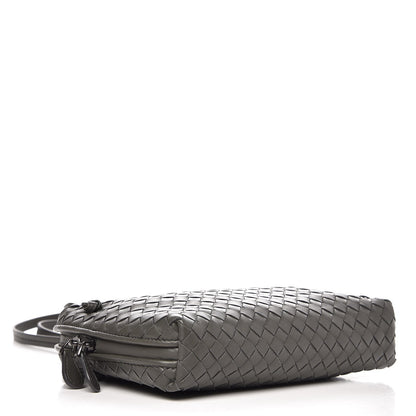Bottega Veneta Nappa Intrecciato Pillow Crossbody Messenger Light Grey 5 of 9