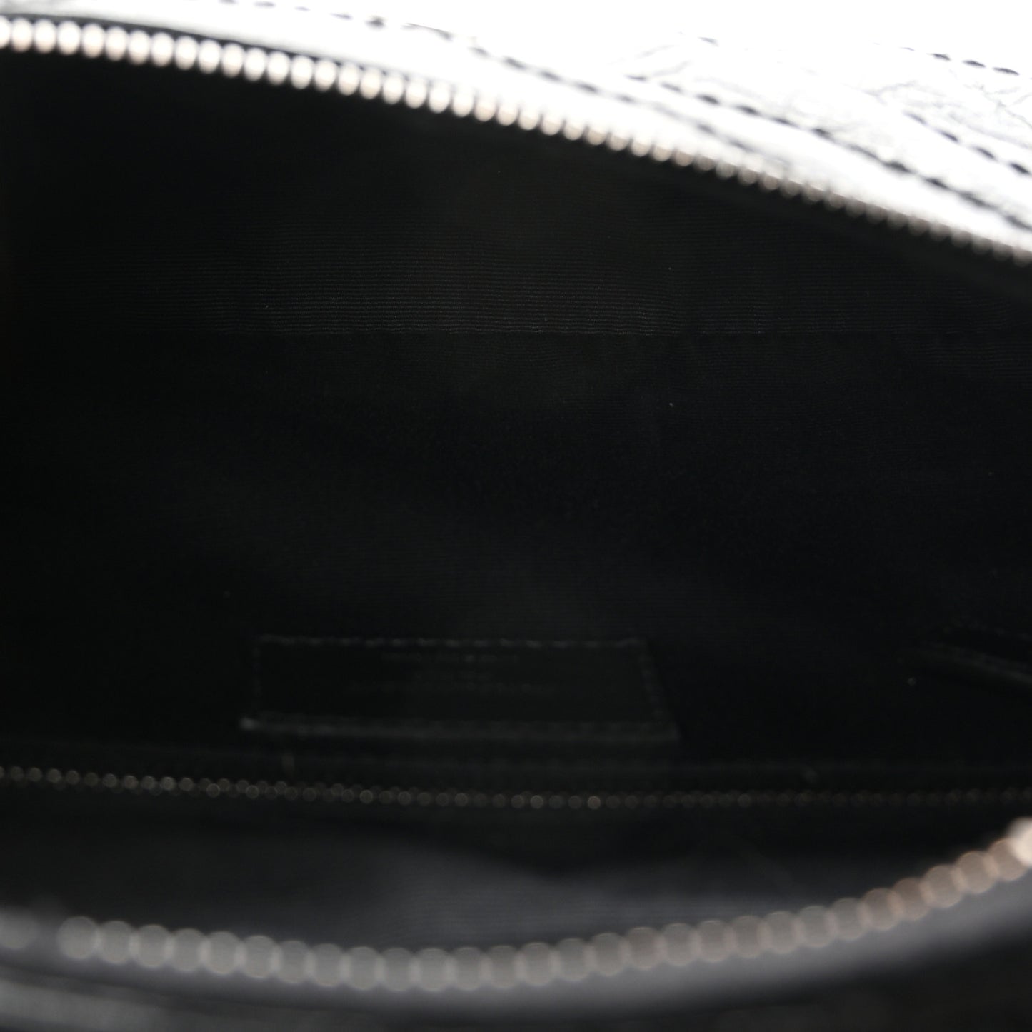 Crinkled Calfskin Matelasse Monogram Niki Body Bag Black