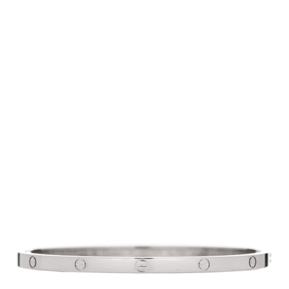 Cartier 18K White Gold Small LOVE Bracelet 17 1 of 5