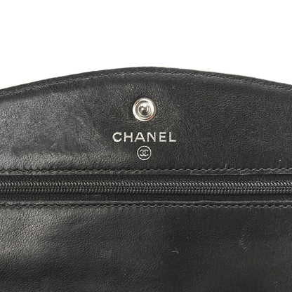 Chanel Caviar Timeless CC Wallet On Chain WOC Black 6 of 10