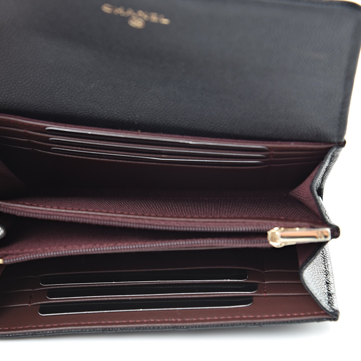 Chanel Caviar Quilted Medium Flap Wallet Black 5 of 9