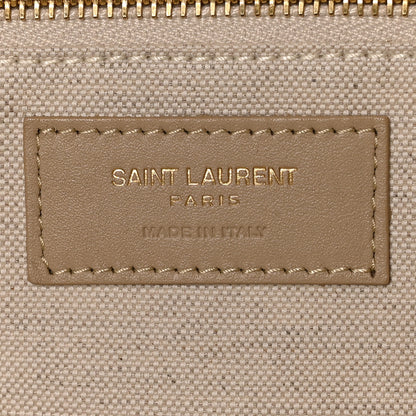 Saint Laurent Nubuck Suede Quilted Maxi Icare Shopping Tote Beige 6 of 10
