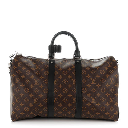 Louis Vuitton Monogram Macassar Keepall Bandouliere 45 1 of 7