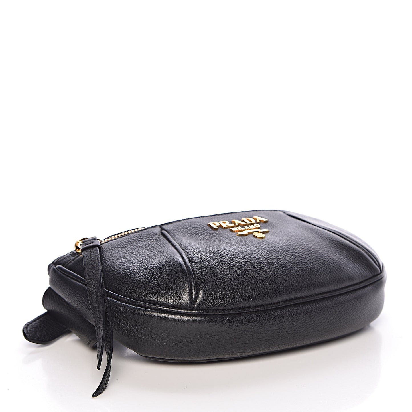 Vitello Daino Small Belt Bag Black