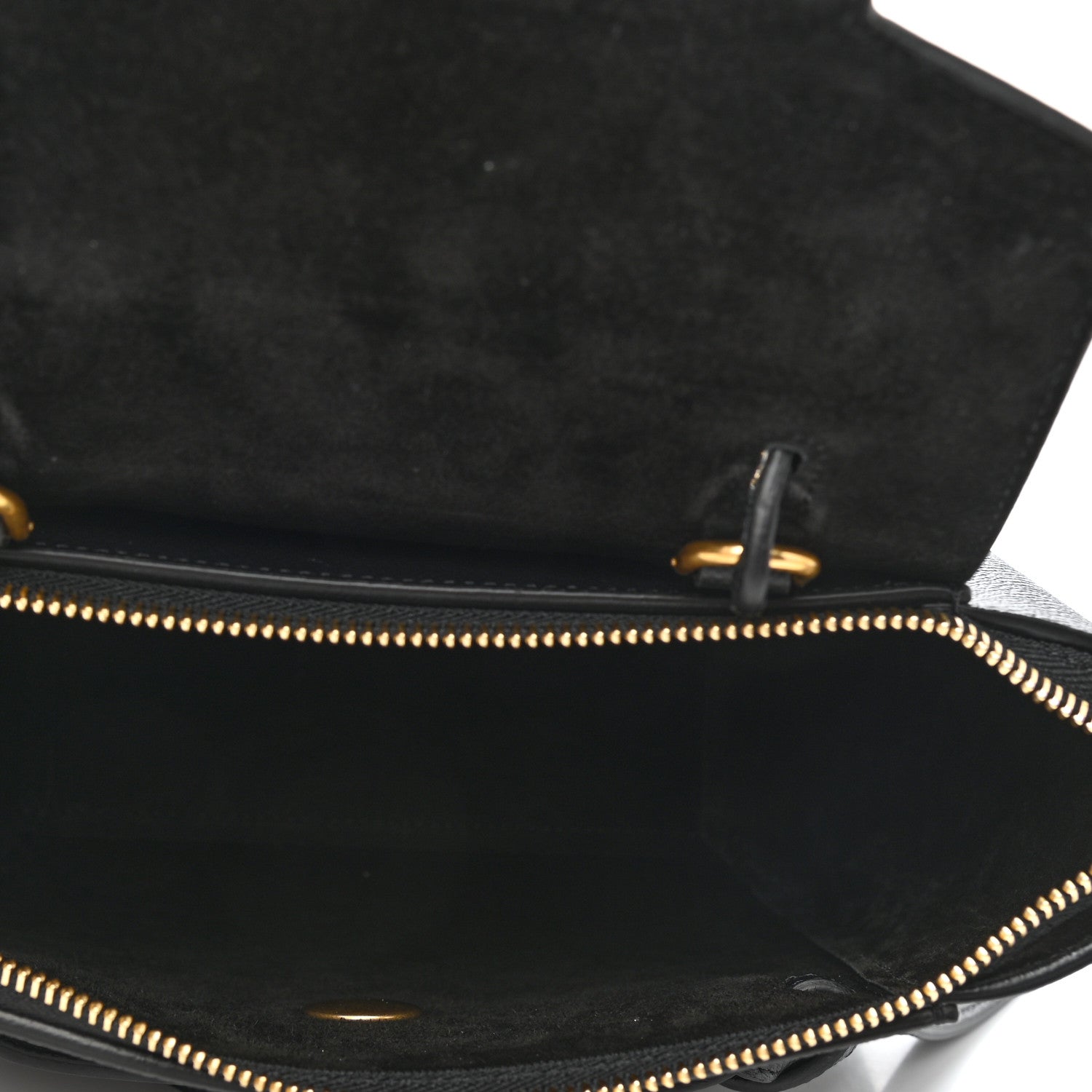 Celine Grained Calfskin Nano Belt Bag Black 6 of 13