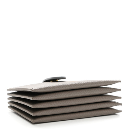 Celine Grained Calfskin Accordion Card Holder Grey 4 of 7