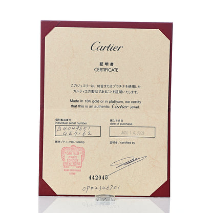 Cartier 18K White Gold 3.5mm LOVE Wedding Band Ring 51 5.75 5 of 5