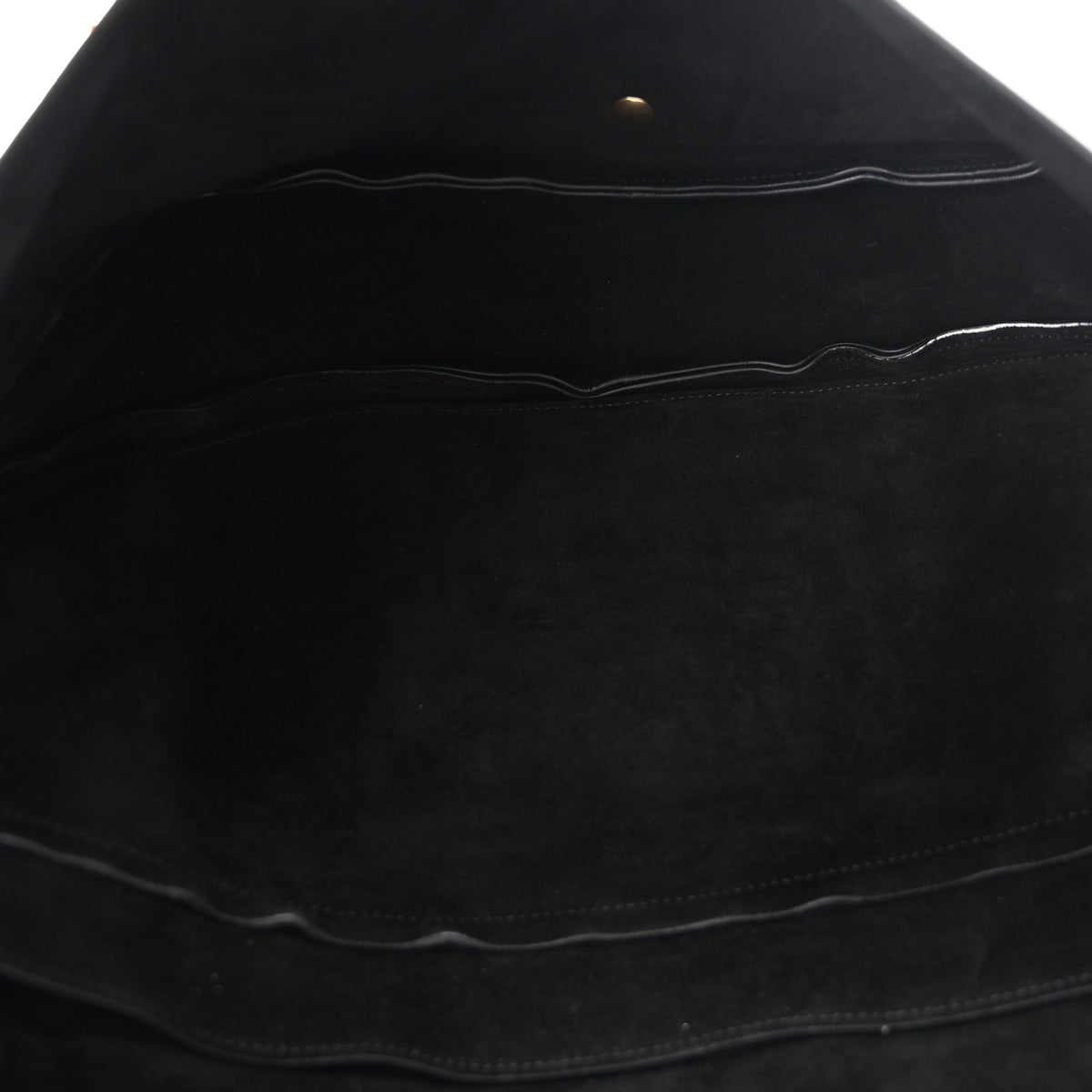 Shiny Lambskin Soft Triomphe Half Moon Bag Black