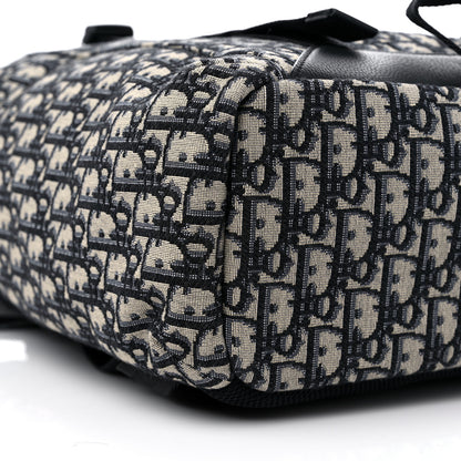 Christian Dior Oblique Explorer Backpack Blue Black 8 of 9
